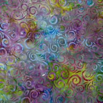 Preview: PURPLE GREEN BLUE - Bdazzled - Batikstoff aus Indonesien